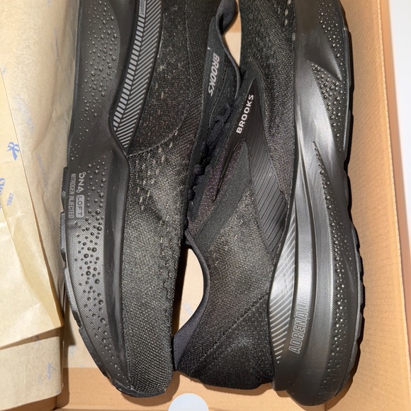 Brooks running shoes men size 12 all black - Picture 2 of 5